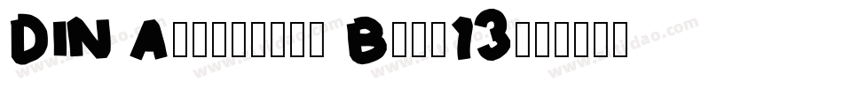 DIN Alternate Bold13字体转换